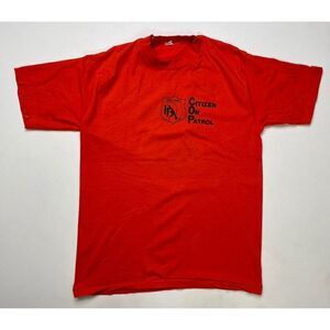 VINTAGE Date County PBA Florida T-shirt Men Large Orange 80s Single Stitch